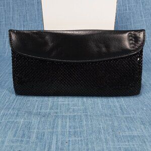 1980's Black mesh ID wallet by Whiting Davis